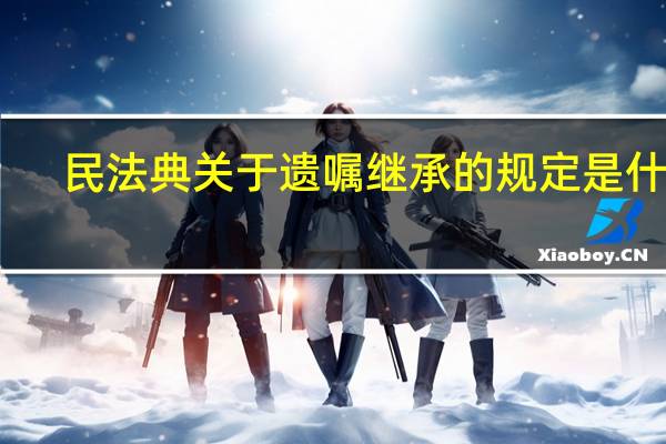 民法典关于遗嘱继承的规定是什么