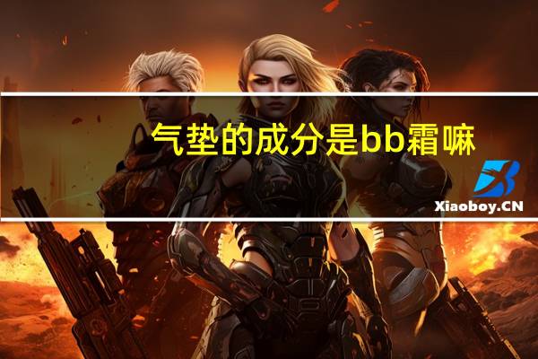 气垫的成分是bb霜嘛