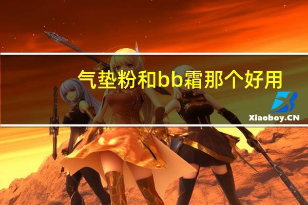 气垫粉和bb霜那个好用