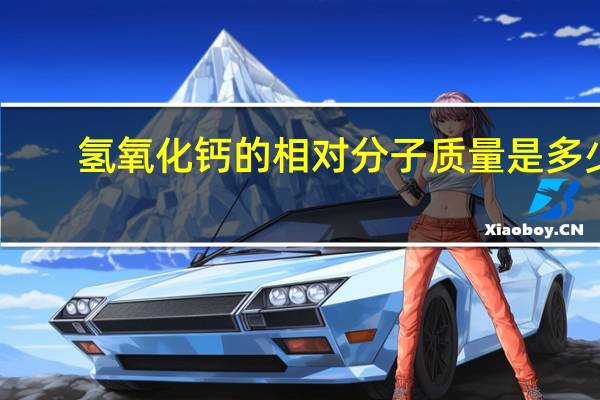 氢氧化钙的相对分子质量是多少