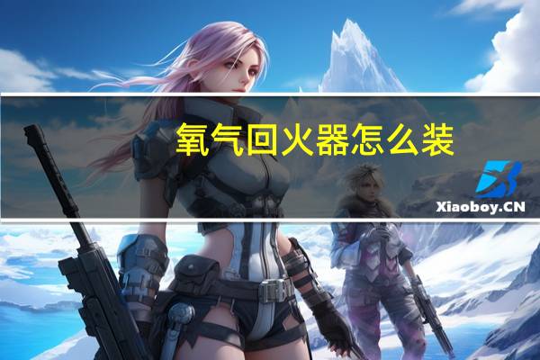 氧气回火器怎么装