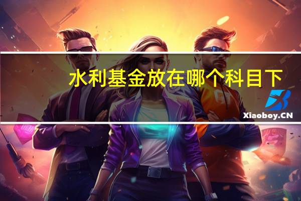 水利基金放在哪个科目下
