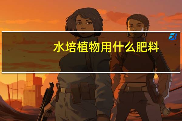 水培植物用什么肥料