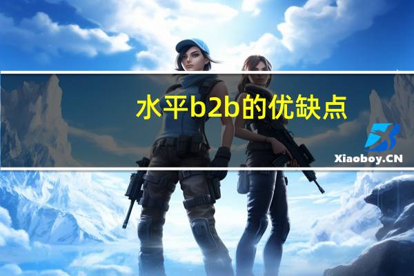 水平b2b的优缺点