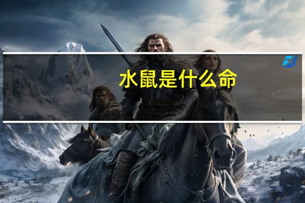 水鼠是什么命