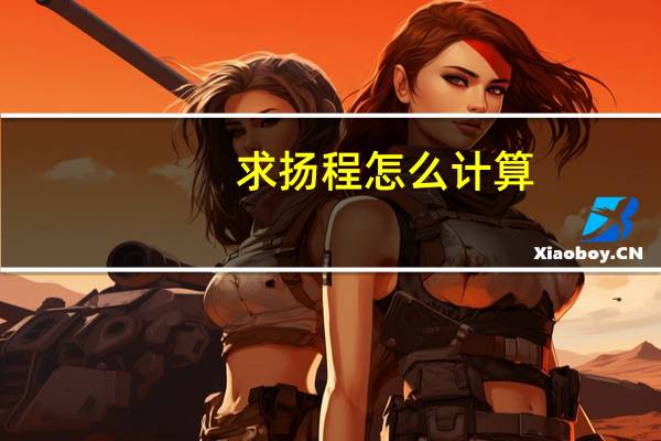 求扬程怎么计算
