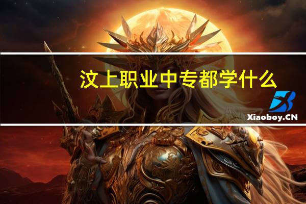 汶上职业中专都学什么