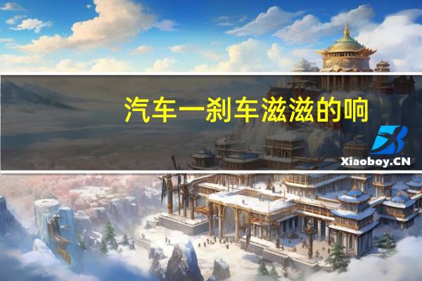 汽车一刹车滋滋的响