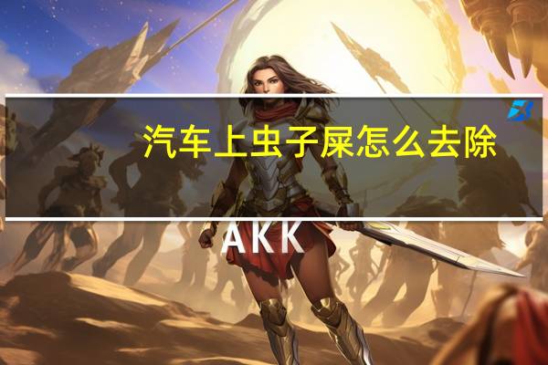 汽车上虫子屎怎么去除
