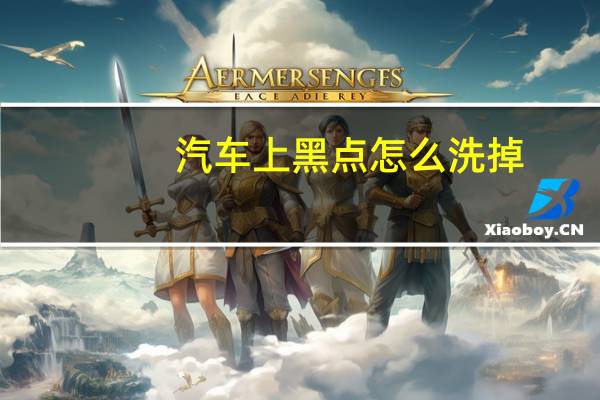 汽车上黑点怎么洗掉