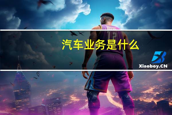 汽车业务是什么