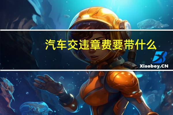 汽车交违章费要带什么