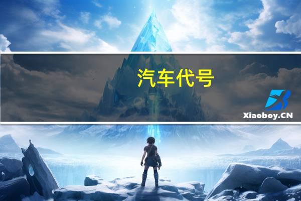 汽车代号