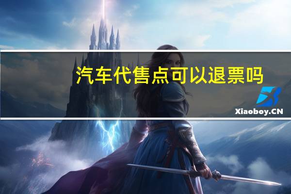 汽车代售点可以退票吗