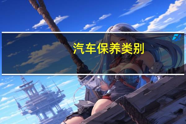 汽车保养类别