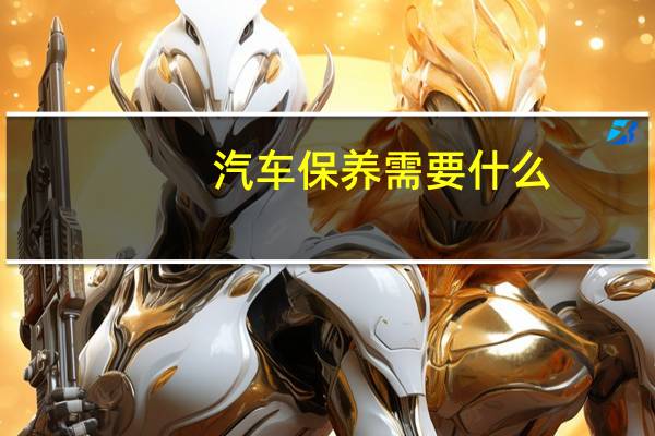 汽车保养需要什么