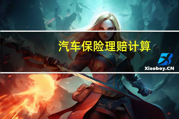汽车保险理赔计算