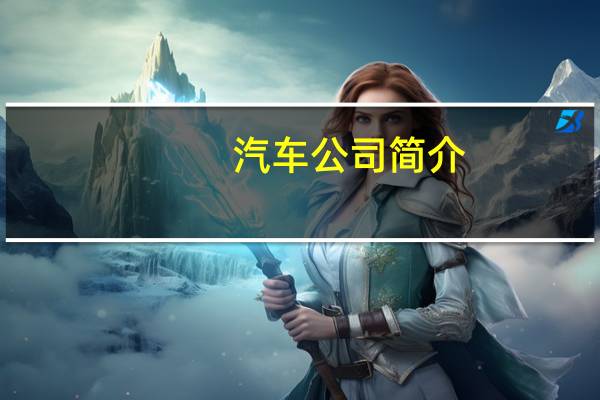 汽车公司简介