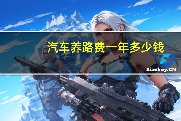 汽车养路费一年多少钱