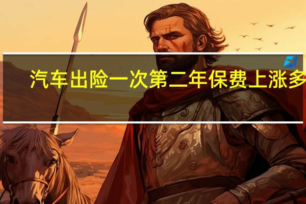 汽车出险一次第二年保费上涨多少