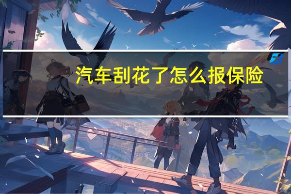 汽车刮花了怎么报保险
