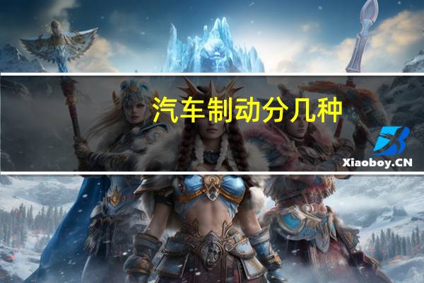 汽车制动分几种