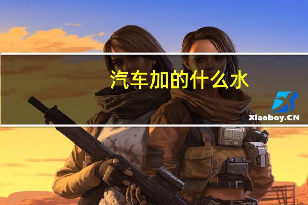 汽车加的什么水