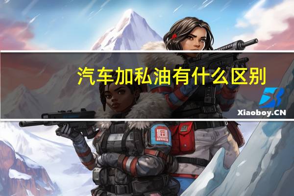 汽车加私油有什么区别