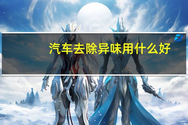 汽车去除异味用什么好
