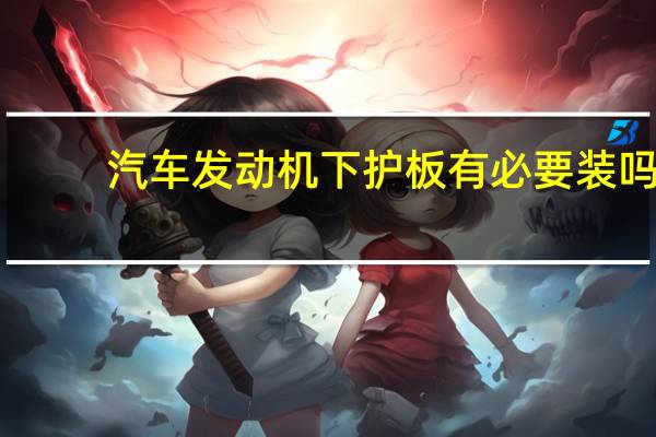 汽车发动机下护板有必要装吗