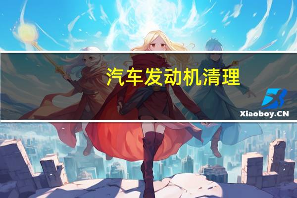 汽车发动机清理
