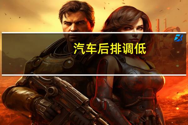 汽车后排调低