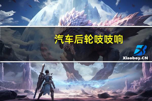 汽车后轮吱吱响