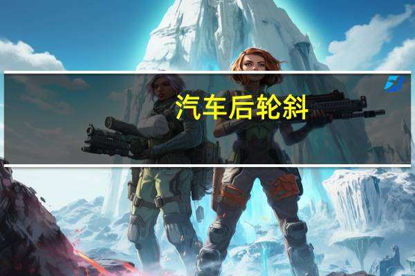 汽车后轮斜