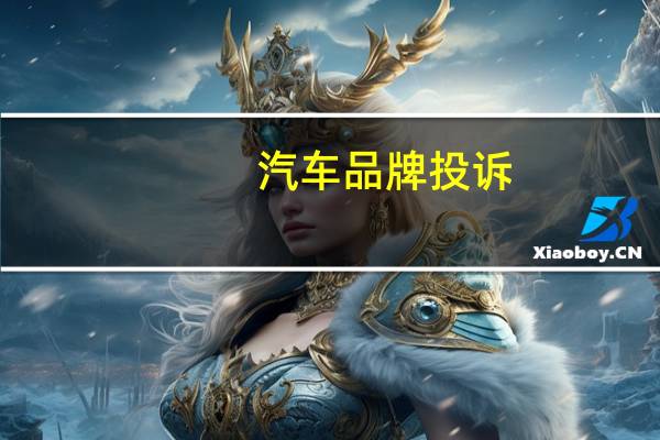 汽车品牌投诉