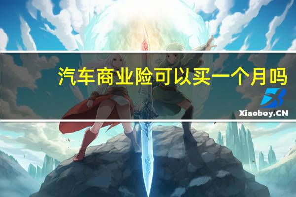 汽车商业险可以买一个月吗