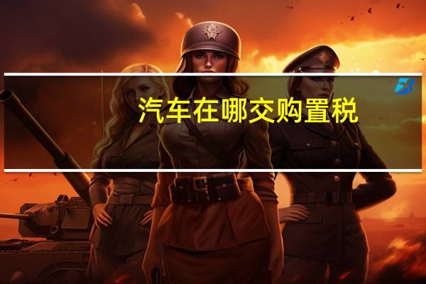 汽车在哪交购置税