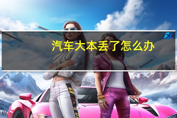 汽车大本丢了怎么办