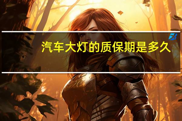 汽车大灯的质保期是多久