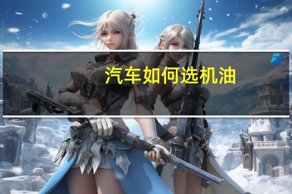 汽车如何选机油