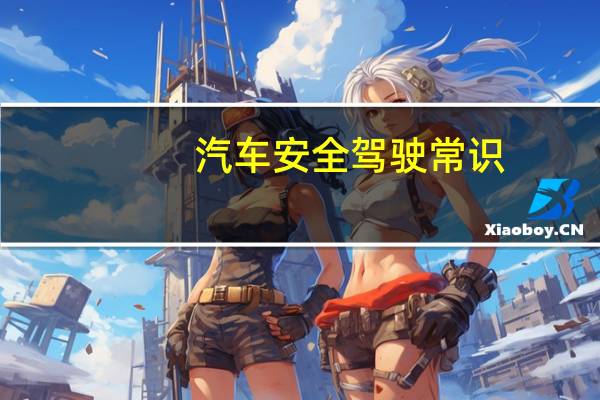 汽车安全驾驶常识