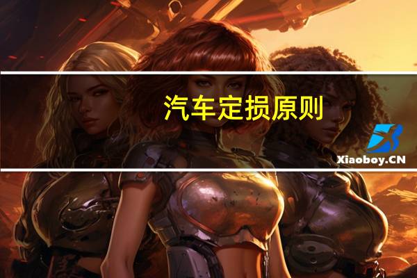 汽车定损原则
