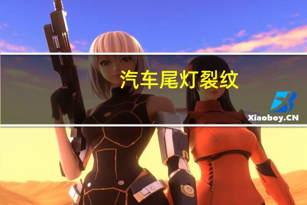 汽车尾灯裂纹