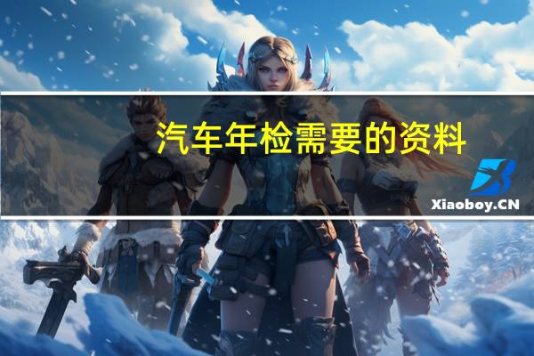 汽车年检需要的资料