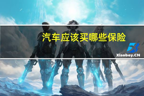 汽车应该买哪些保险