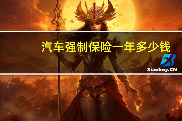 汽车强制保险一年多少钱