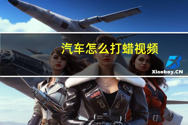 汽车怎么打蜡视频