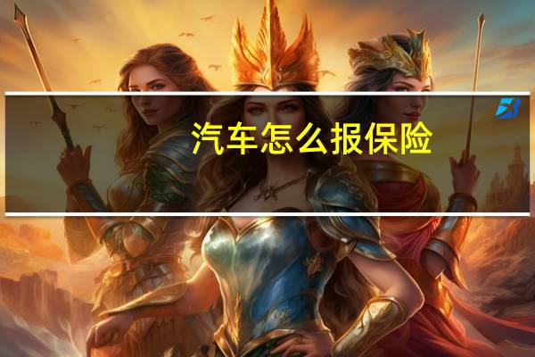 汽车怎么报保险
