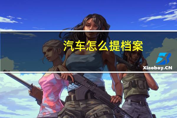 汽车怎么提档案