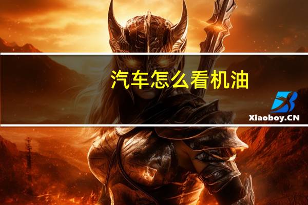 汽车怎么看机油